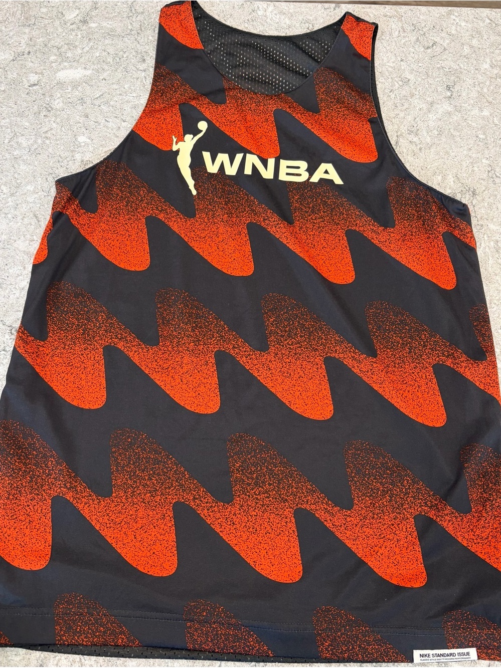 WNBA Nike Dri-Fit Black & Orange Reversible Performance Tank-Small